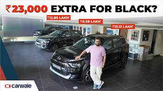 Citroen Basalt, Aircross & C3 Dark Editions Detailed Walkaround | Rs. 23,000 Extra for Black?